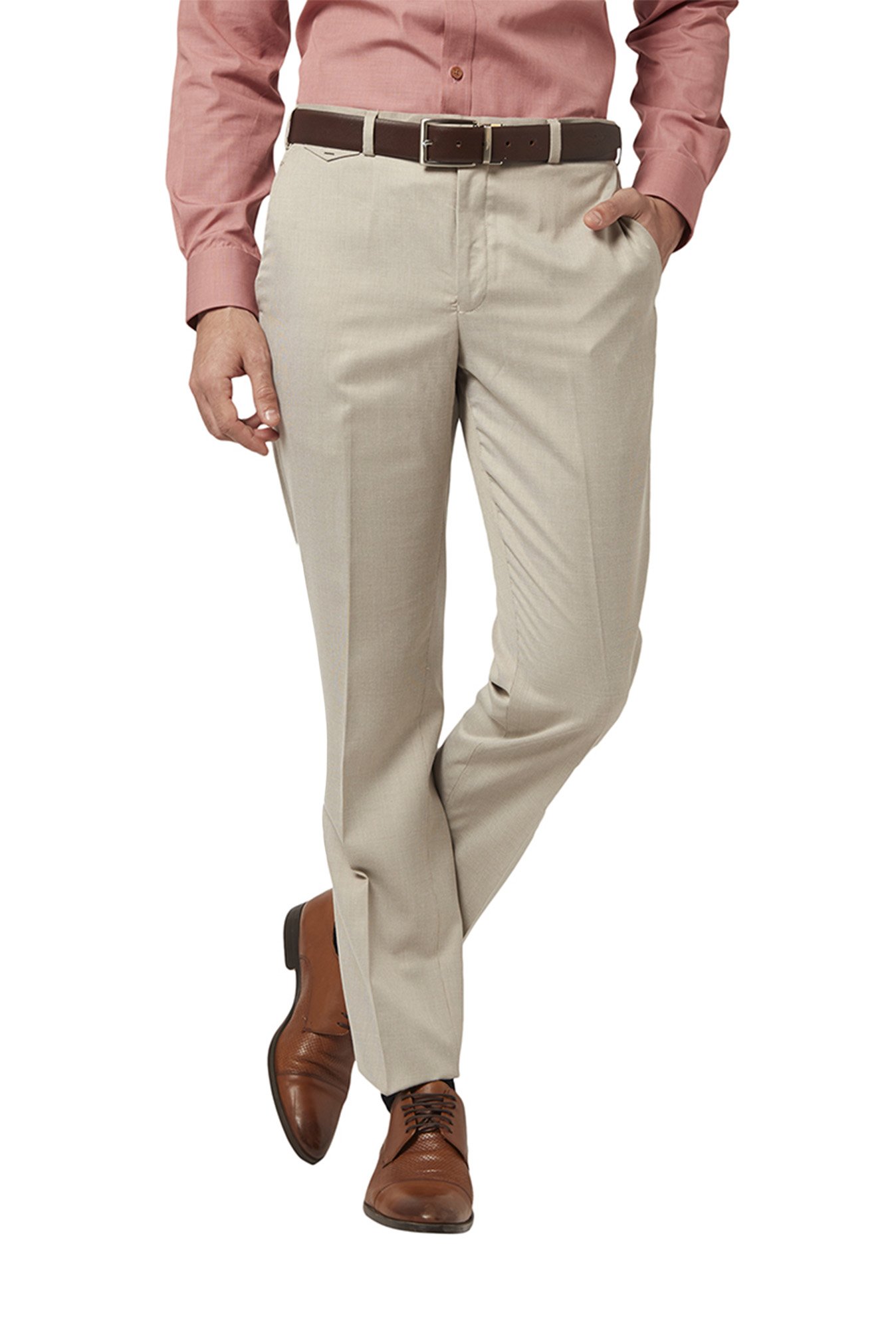 Park Avenue Formal Trousers  Buy Park Avenue Regular Fit Self Design Blue  Trousers Online  Nykaa Fashion