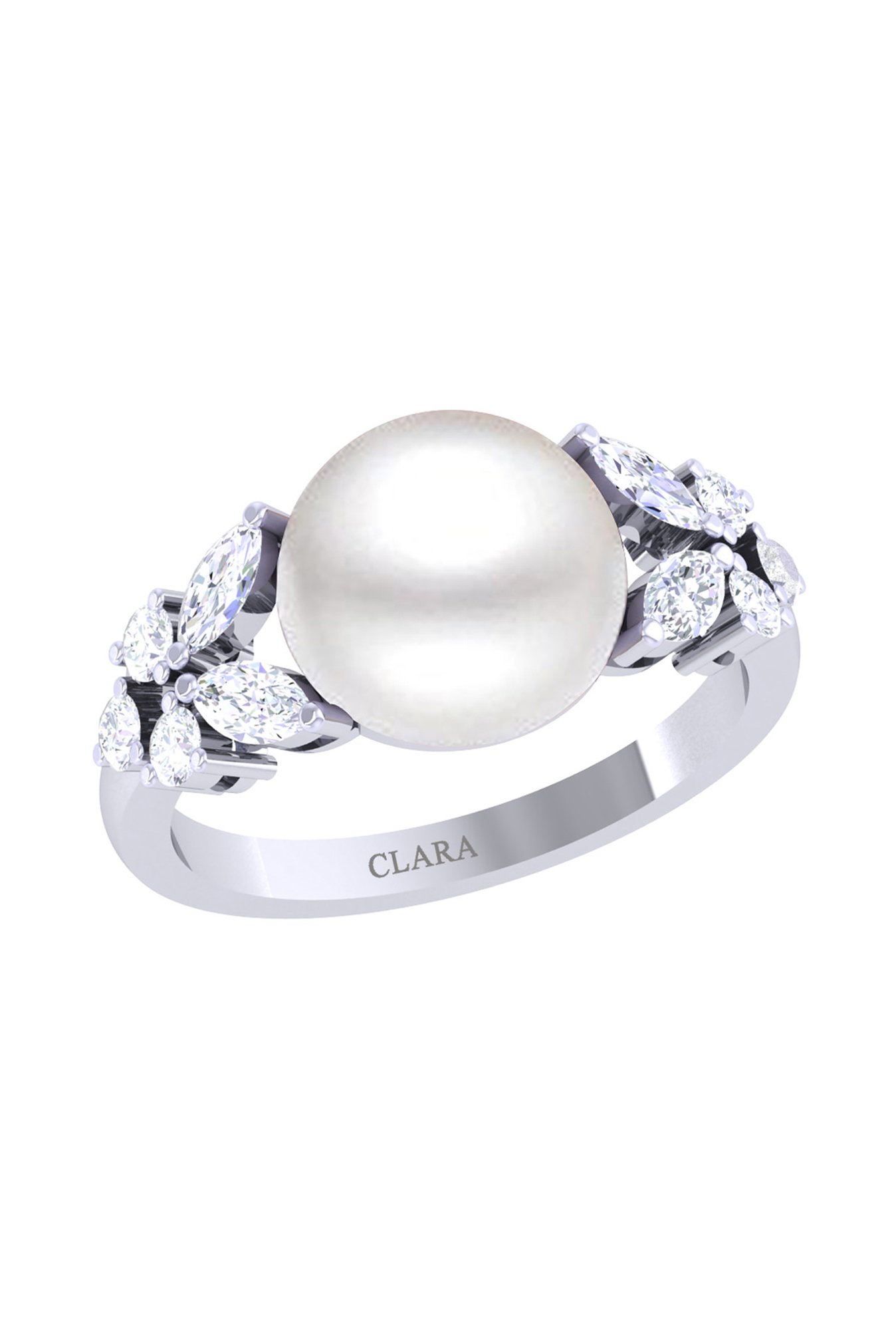 Freshwater Pearl Ring White Pearl 925 Sterling Silver Statement Ring Boho  Ring | eBay