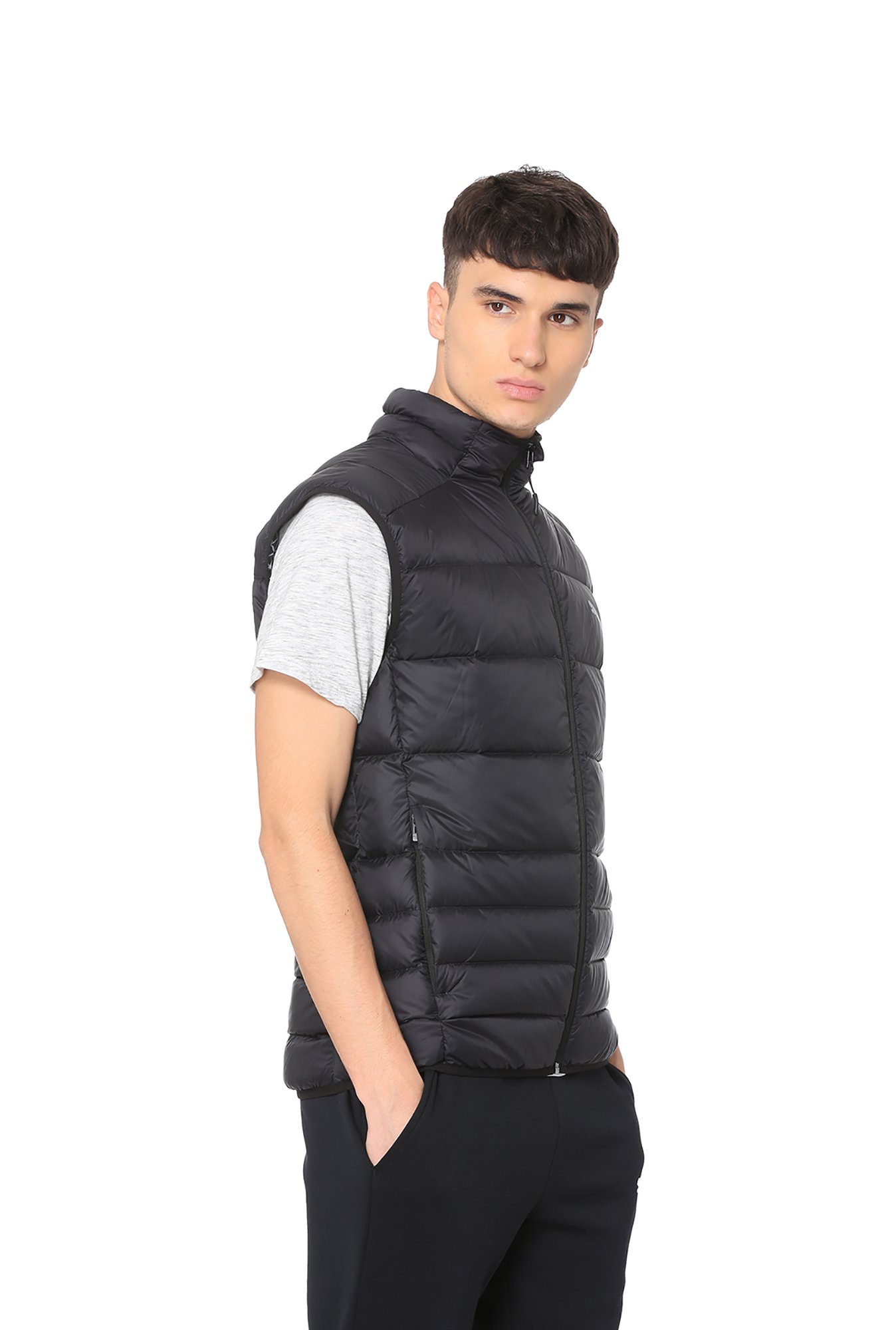 Puma sleeveless solid men's jacket on sale