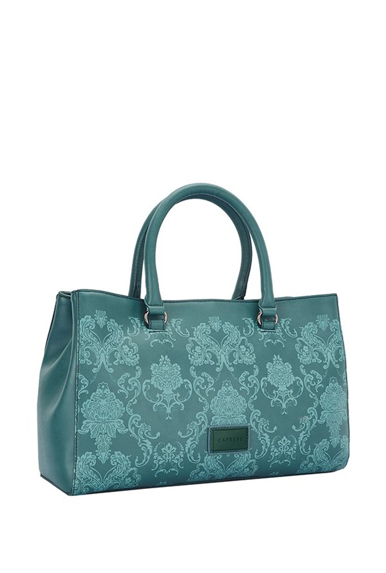 Buy Caprese Kashmir Teal Green Printed Handbag For Women At Best