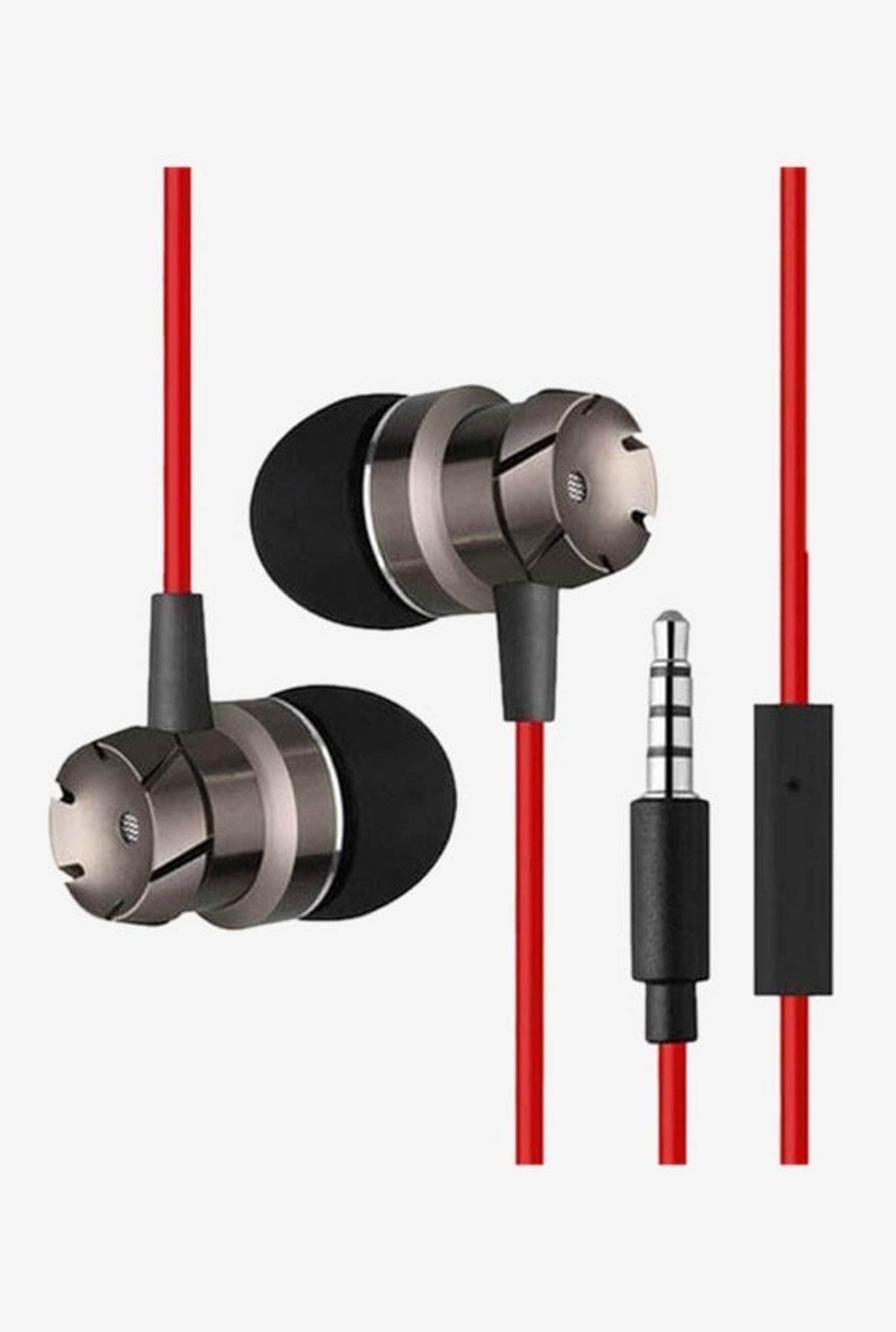 Ptron Hbe6 Wired Earphones With Mic (Blackred)PTronElectronicsTATA CLIQ
