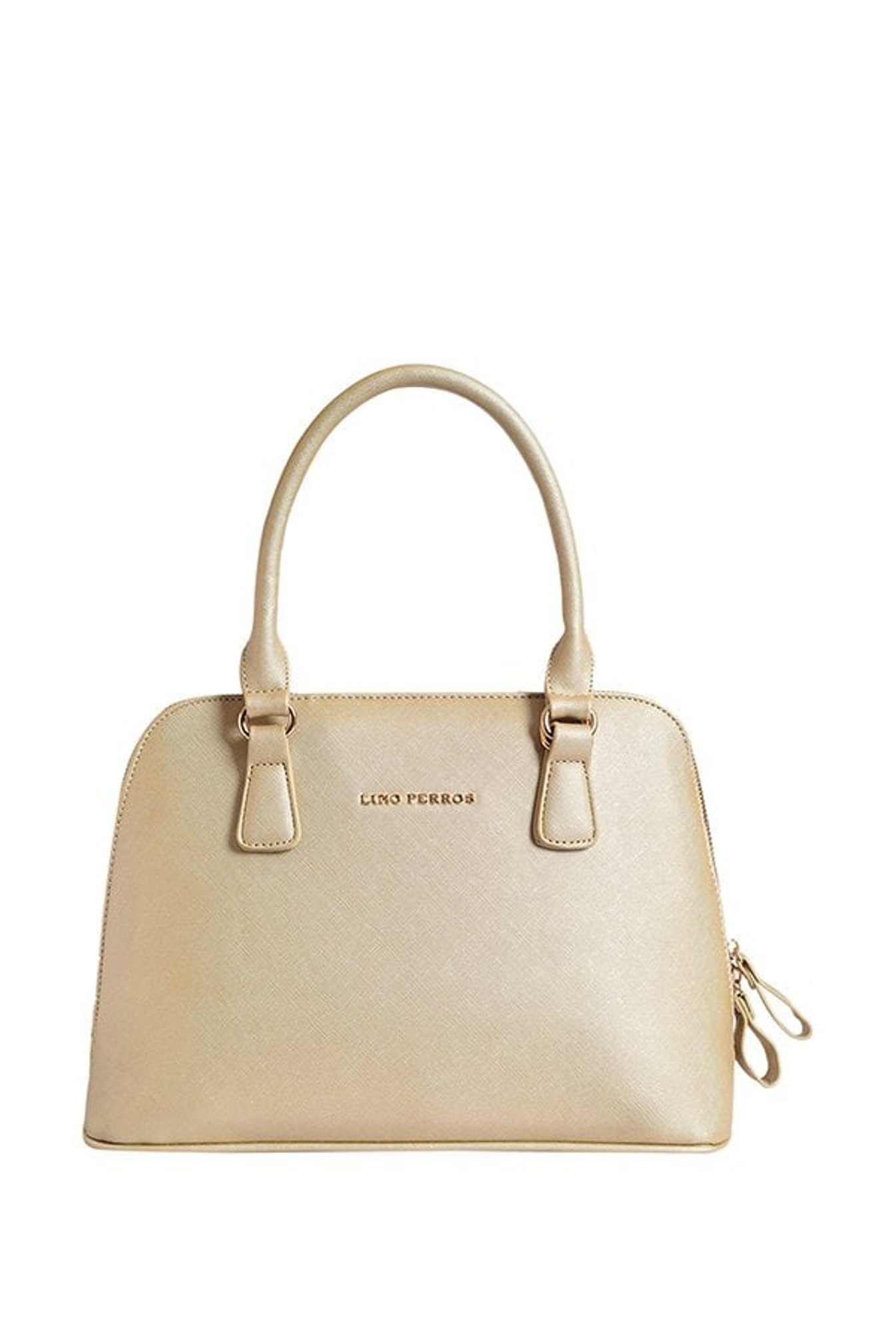 Buy Lino Perros Golden Solid Handbag For Women At Best Price