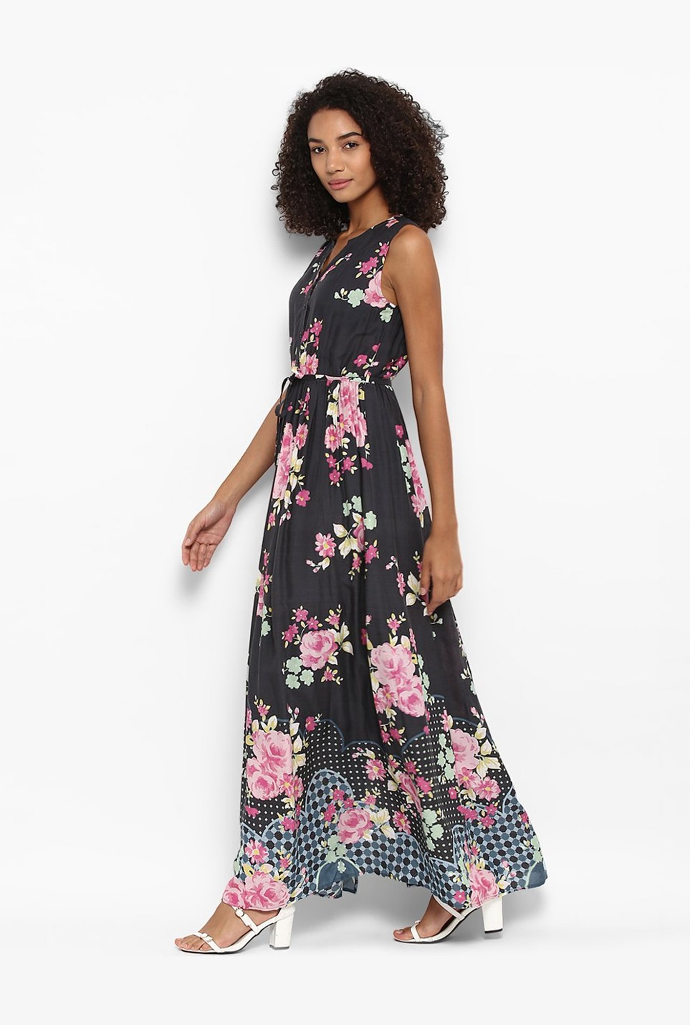 harpa women's maxi black dress