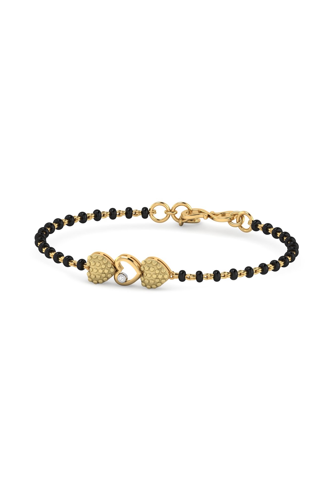 Dazzling Wavy Dot 22k Gold Thali Mangal Sutra – Andaaz Jewelers