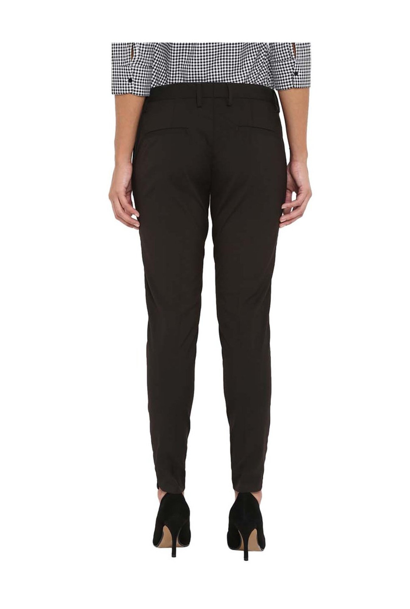 Samshek Trousers and Pants  Buy Samshek Formal Black Straight Pants Online   Nykaa Fashion