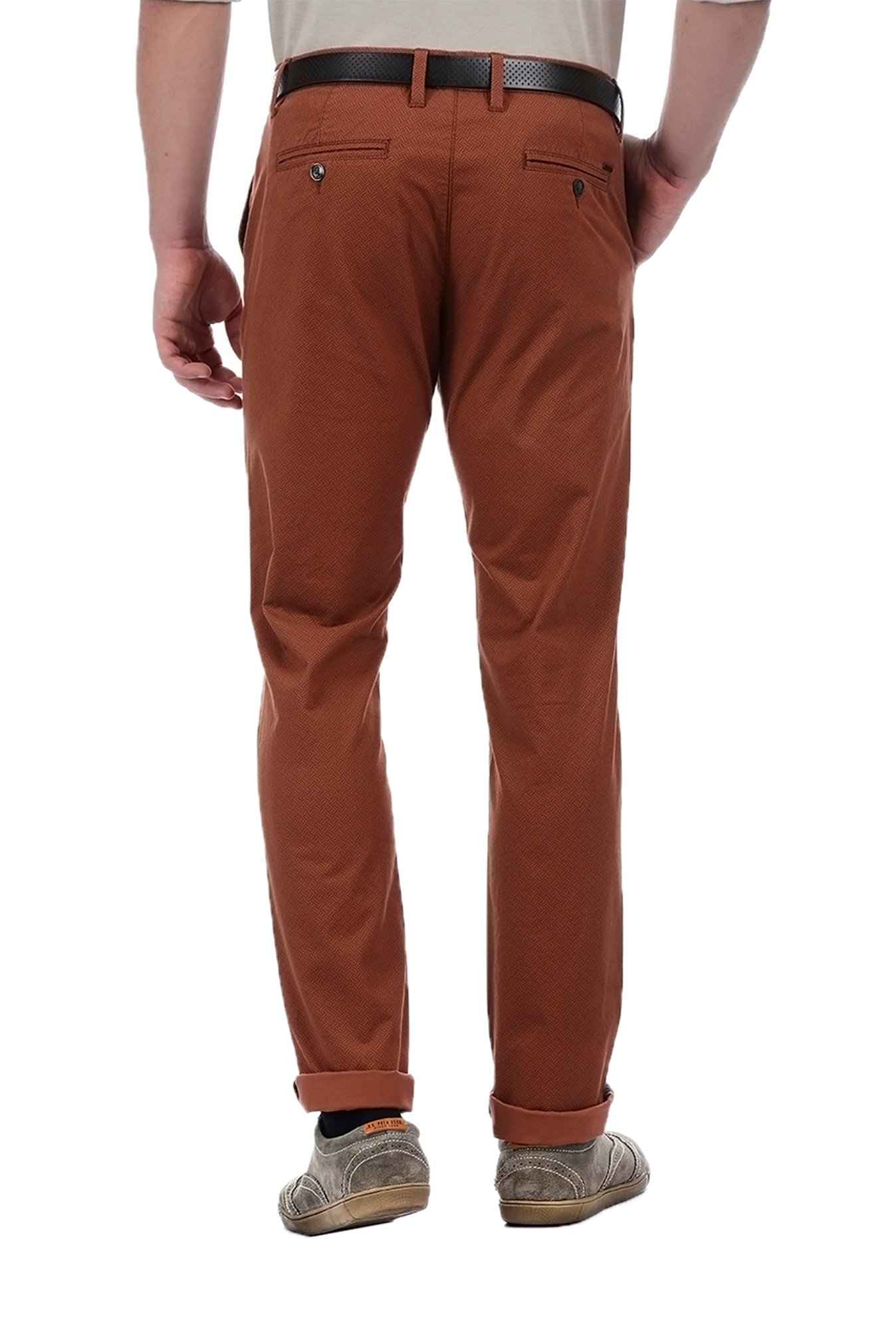 Buy Brown and Brick Red Combo of 2 Men Pants Cotton for Best Price,  Reviews, Free Shipping