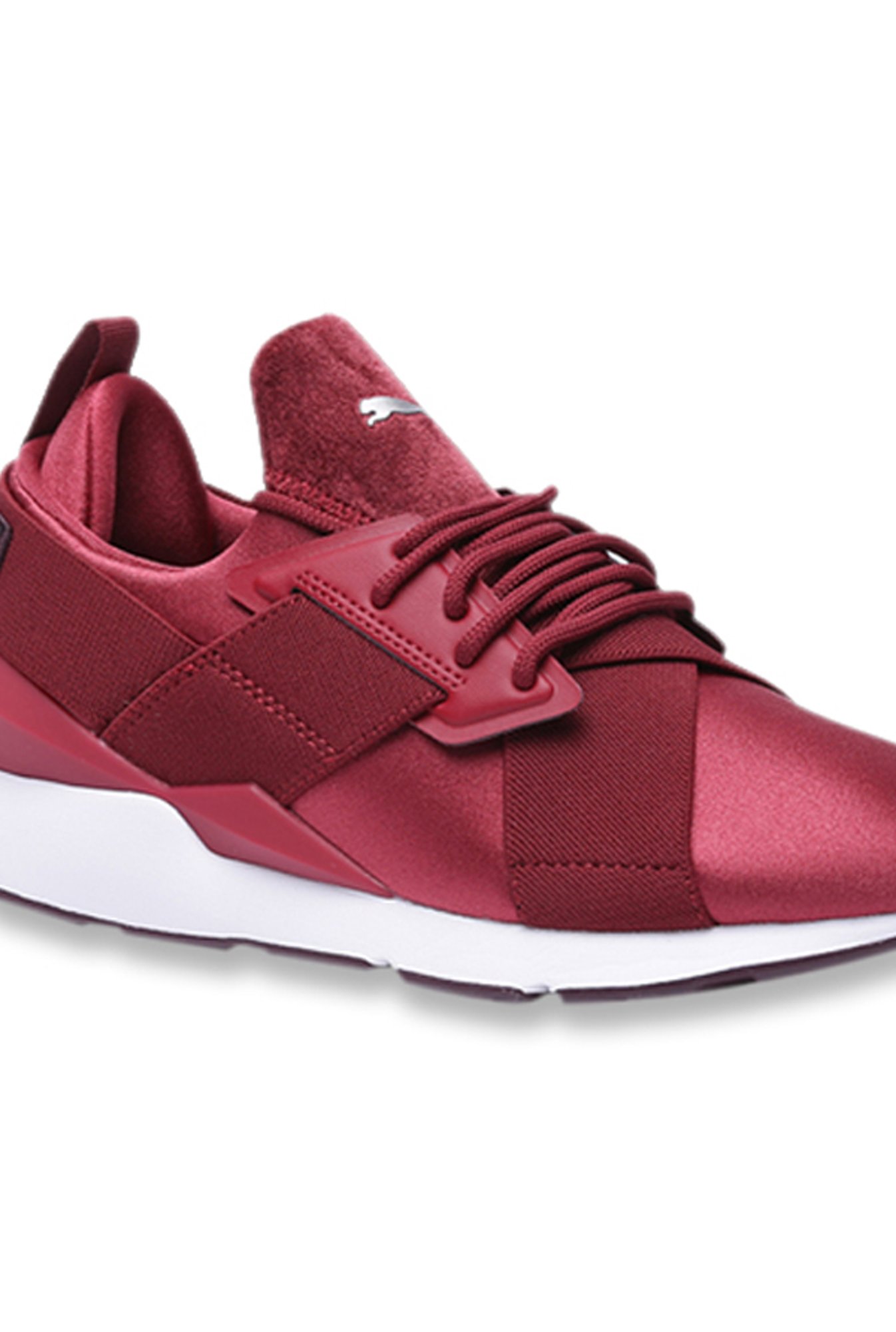 puma muse satin ii red