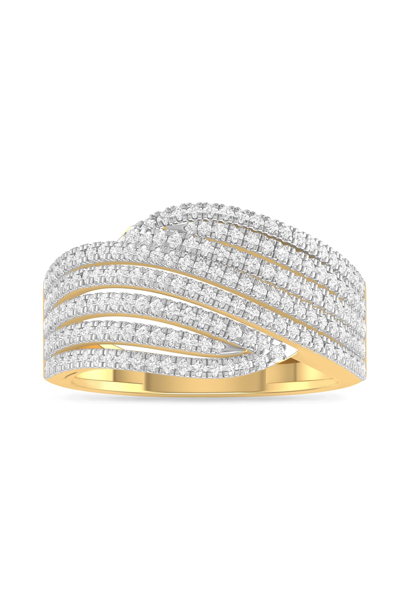 Buy PC Jeweller Swathe 18 kt Gold Diamond Ring Online At Best Price Tata CLiQ