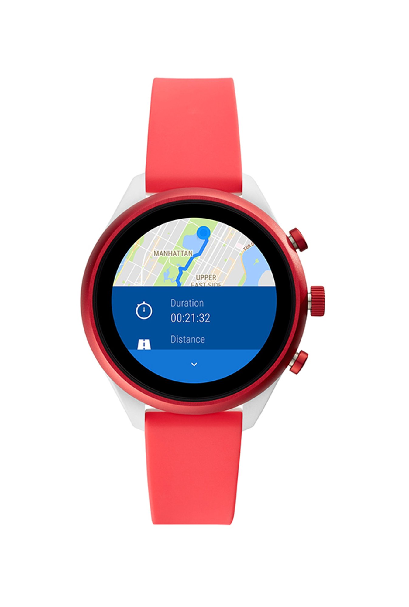 Fossil best sale smartwatch red