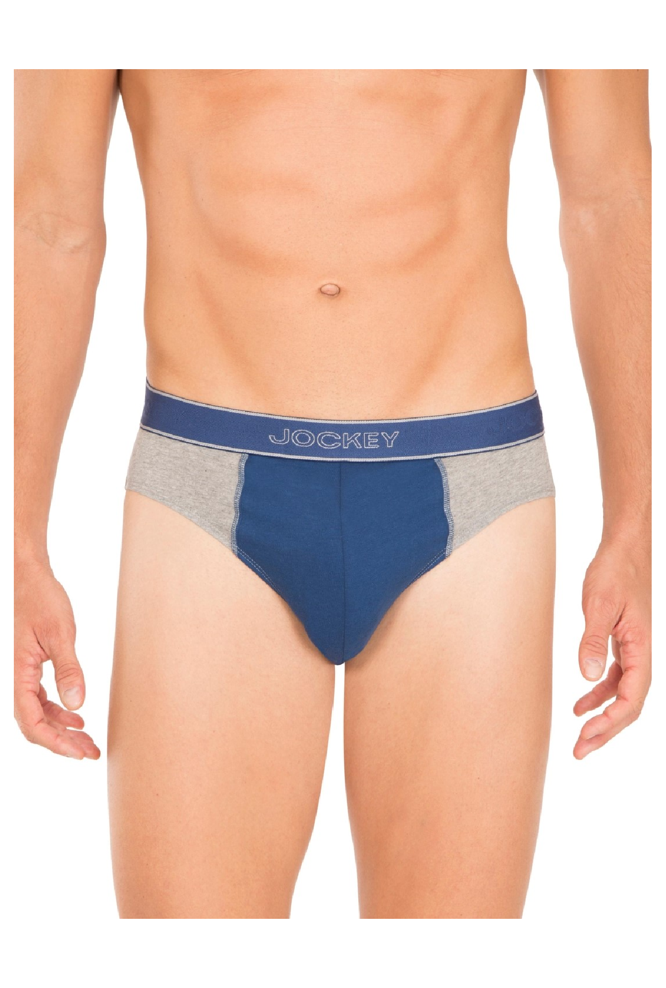Buy Men's Super Combed Cotton Rib Solid Brief with Ultrasoft Waistband -  Estate Blue FP02