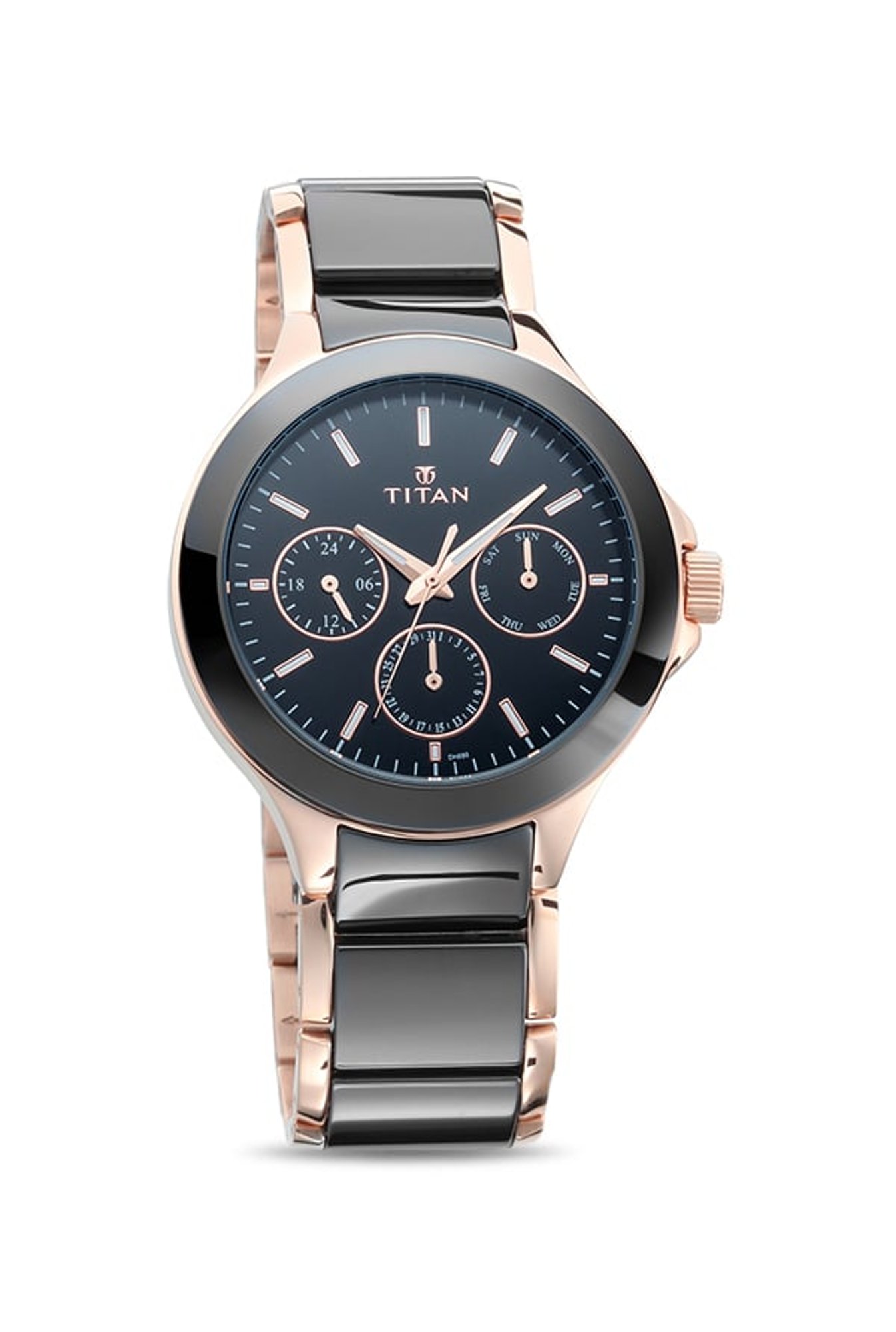 Titan black ceramic watches for online ladies