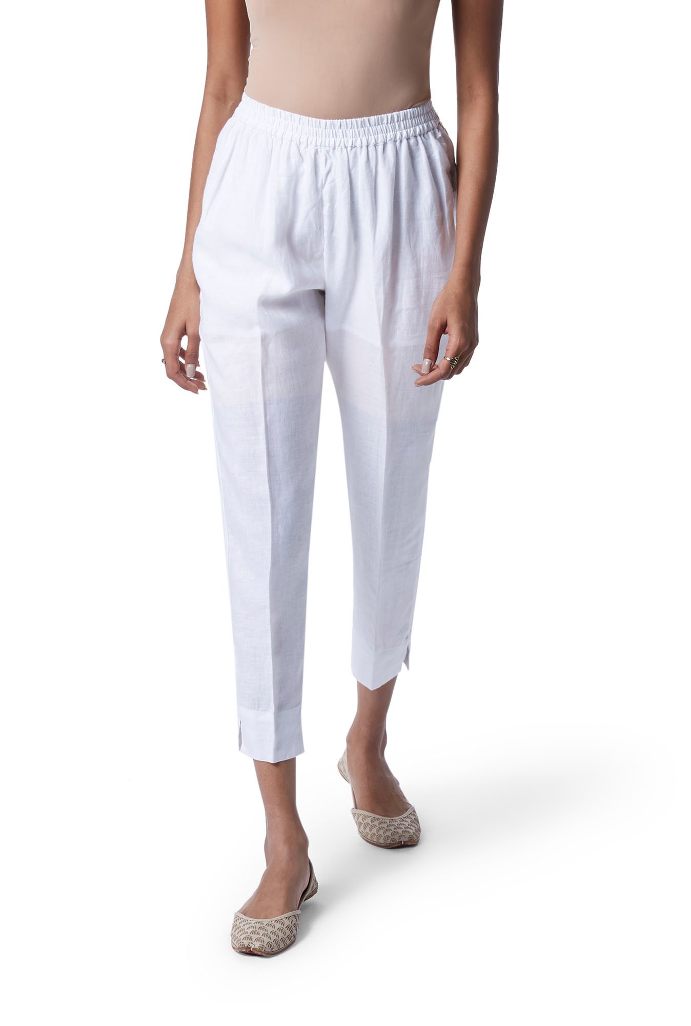 White Embroidered Pants  Selling Fast at Pantaloonscom