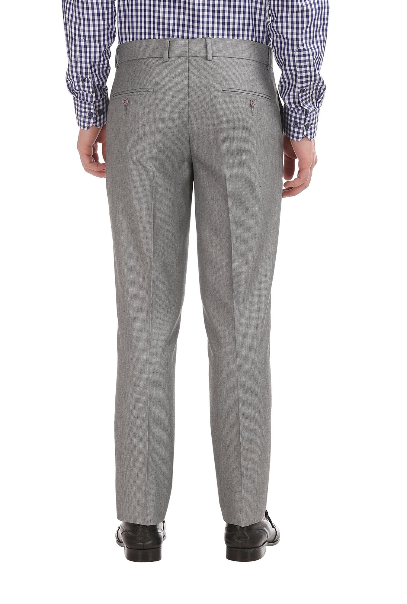 Buy Excalibur Navy Regular Fit Solid Trousers for Men Online @ Tata CLiQ