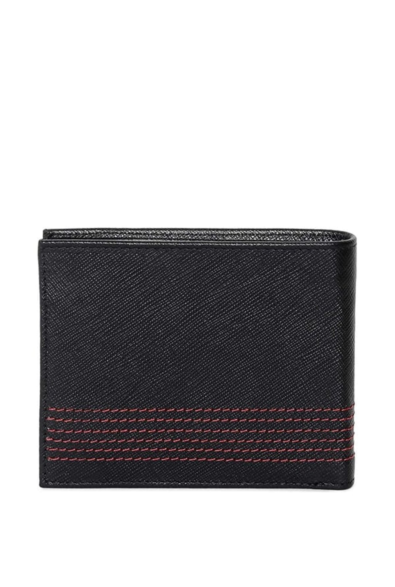 Tan Leather & denim Bifold Wallet - Titan Corporate Gifting