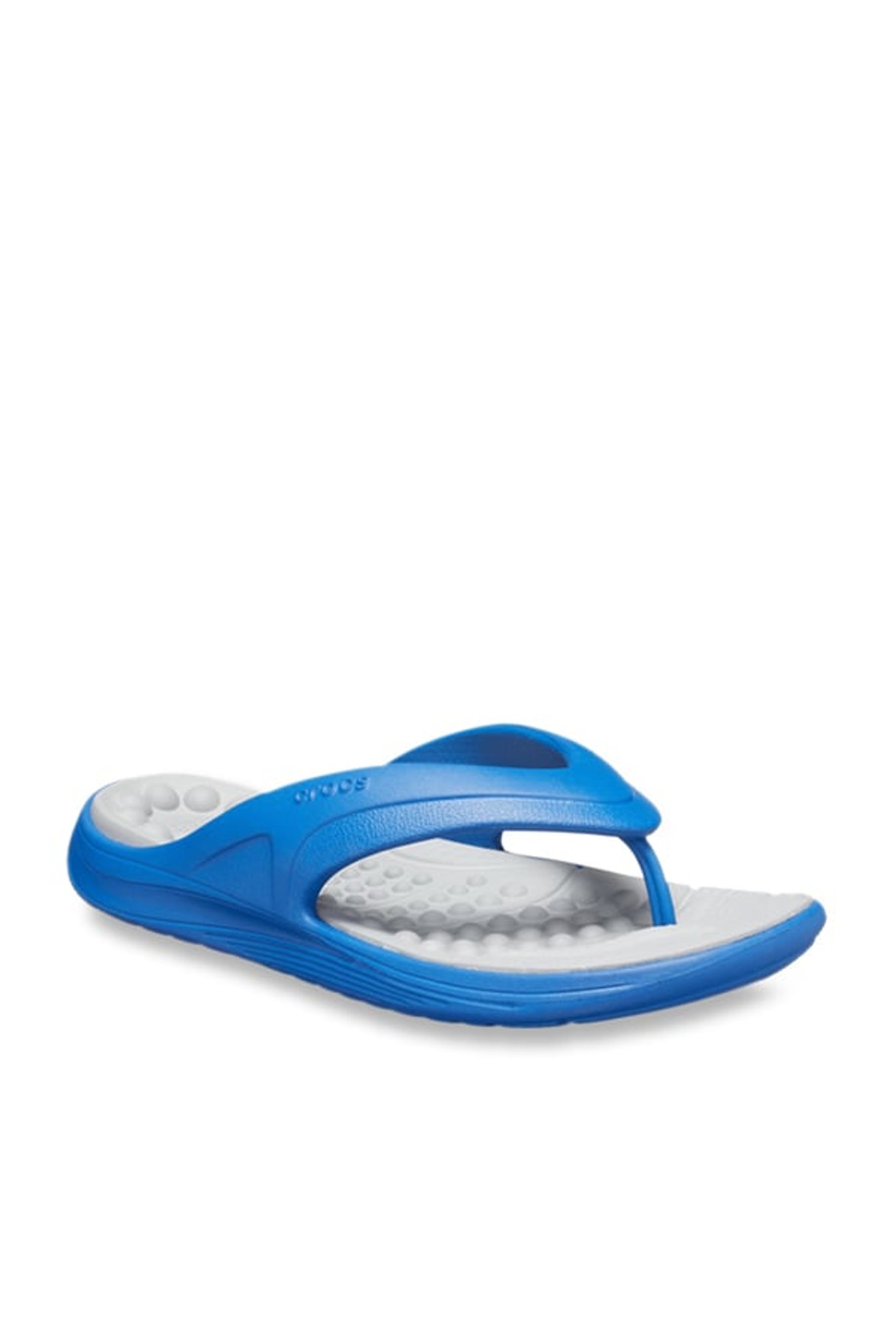 Buy Crocs Reviva Blue Jean Light Grey Flip Flops for Men at Best