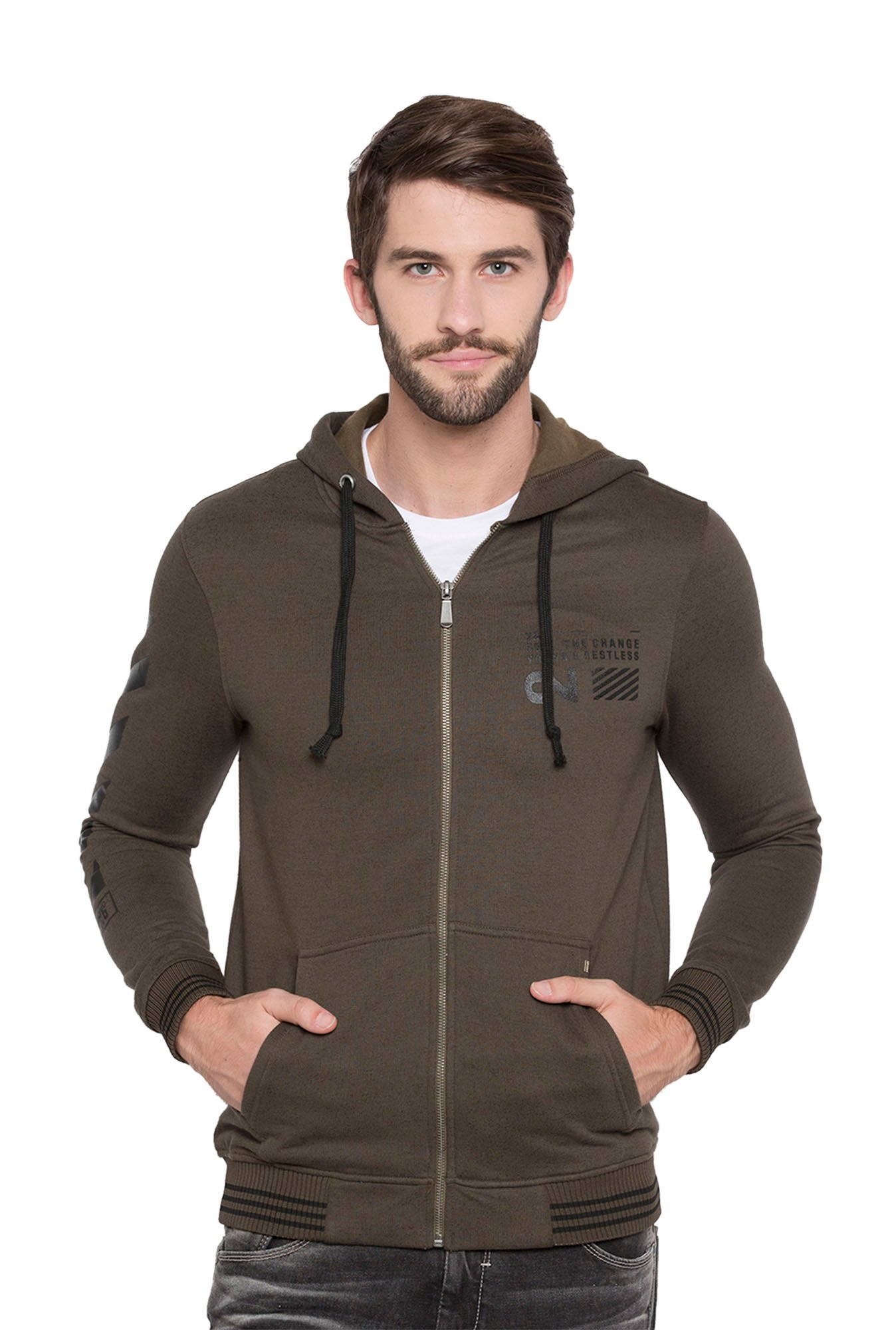 spykar hooded sweatshirt