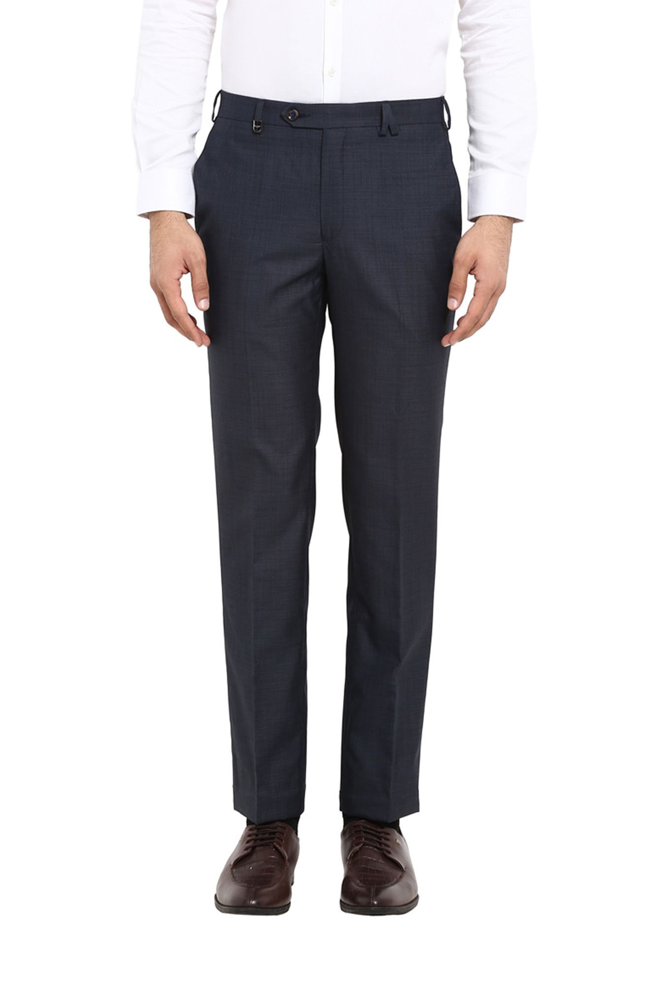 Buy Parx Green Cotton Mid Rise Flat Front Trousers for Men Online  Tata  CLiQ