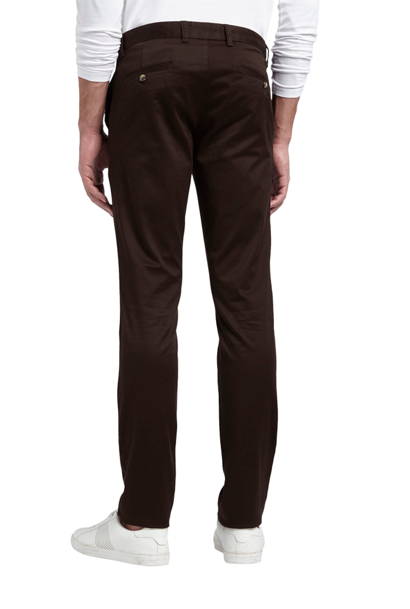 Buy ANNOY Men Regular Fit Formal Dark Brown TrousersANYFP0228 at  Amazonin