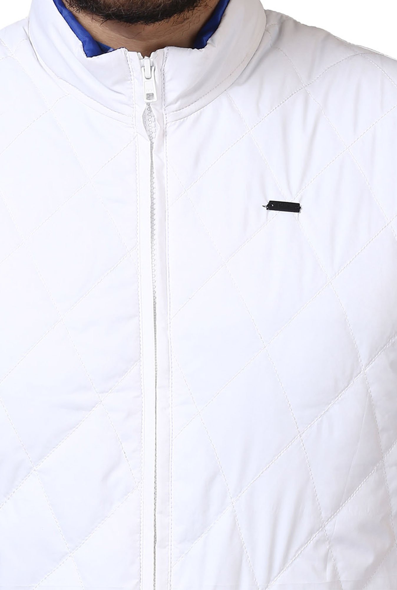 Buy Parx White Sleeveless Jacket for 