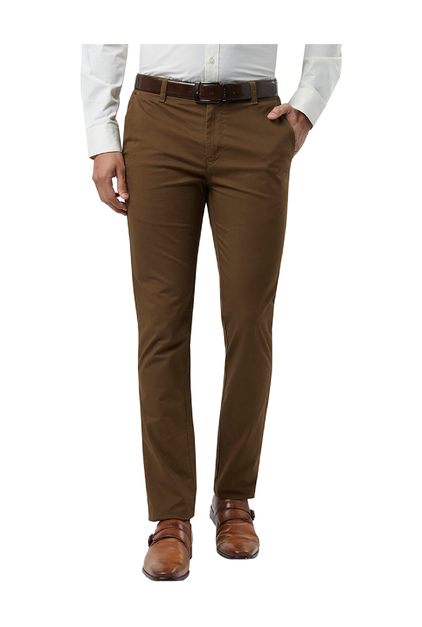 Buy Van Galis Fashion Wear Dark Brown Formal Trouser for Men at Amazon.in