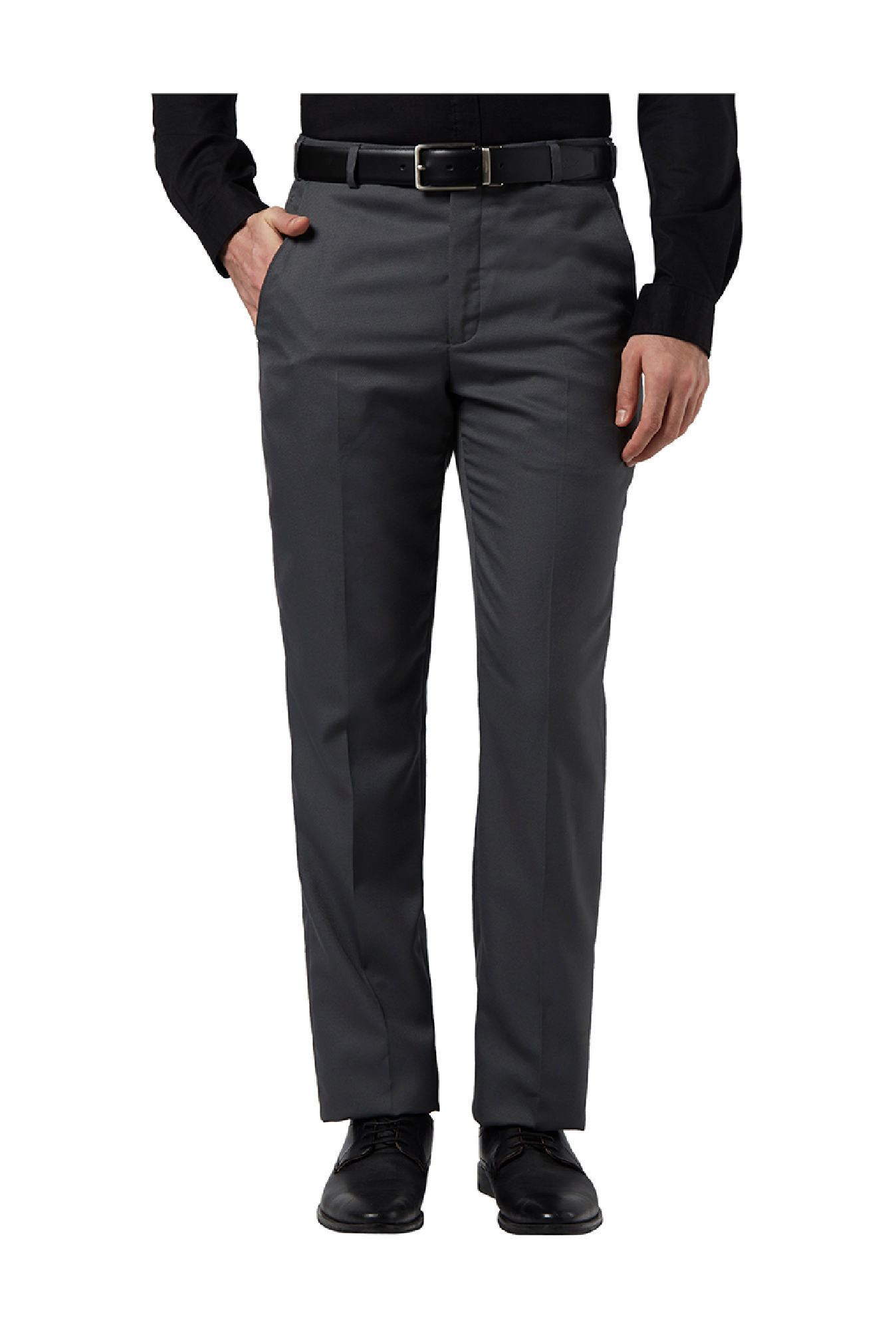 Buy Peter England Men Grey Slim Fit Formal Trousers  Trousers for Men  188571  Myntra