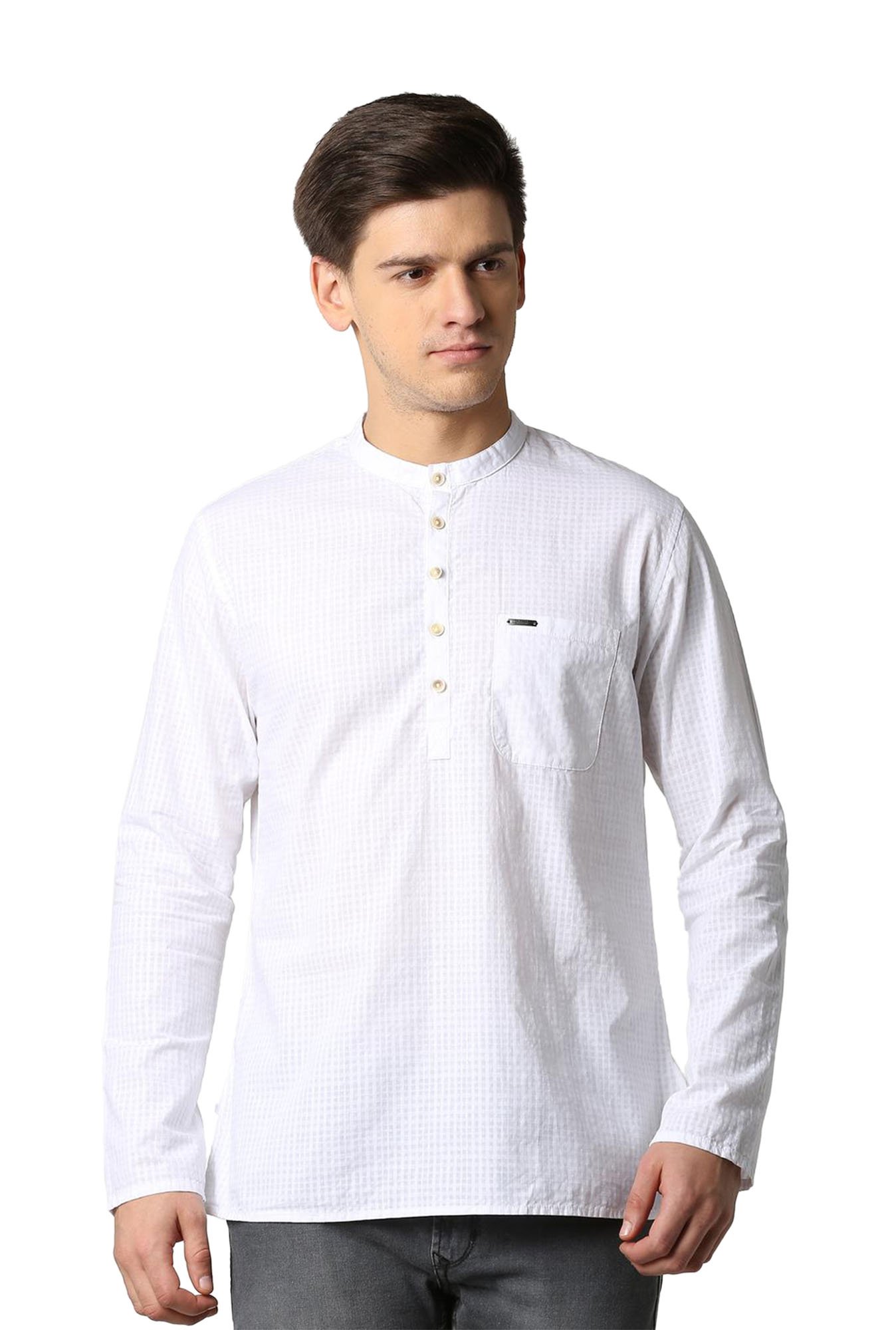 Peter england white on sale kurta