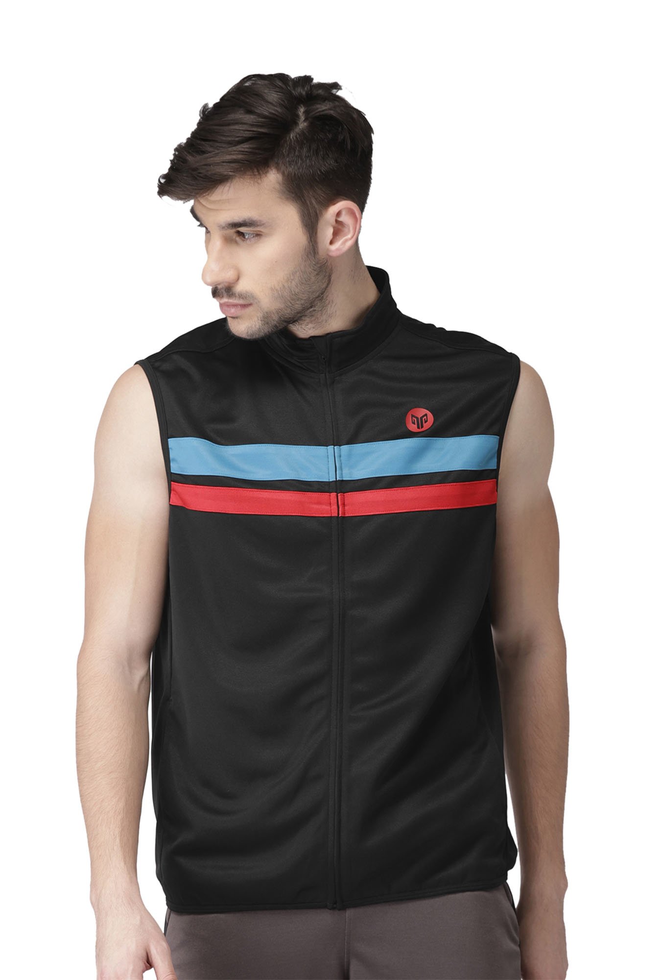 Buy 2GO Black Regular Fit Striped Gilet for Men Online Tata CLiQ