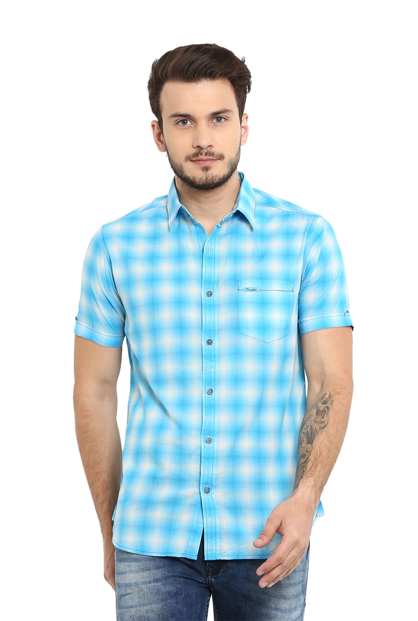 No Fade Mufti Mens Full Sleeve Cotton Shirts at Best Price in Delhi |  Gridinfi Trade Solutions