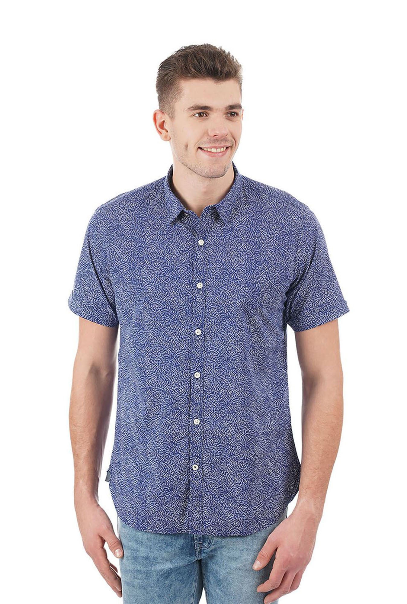 Buy Pepe Jeans Blue Half Sleeves Shirt 