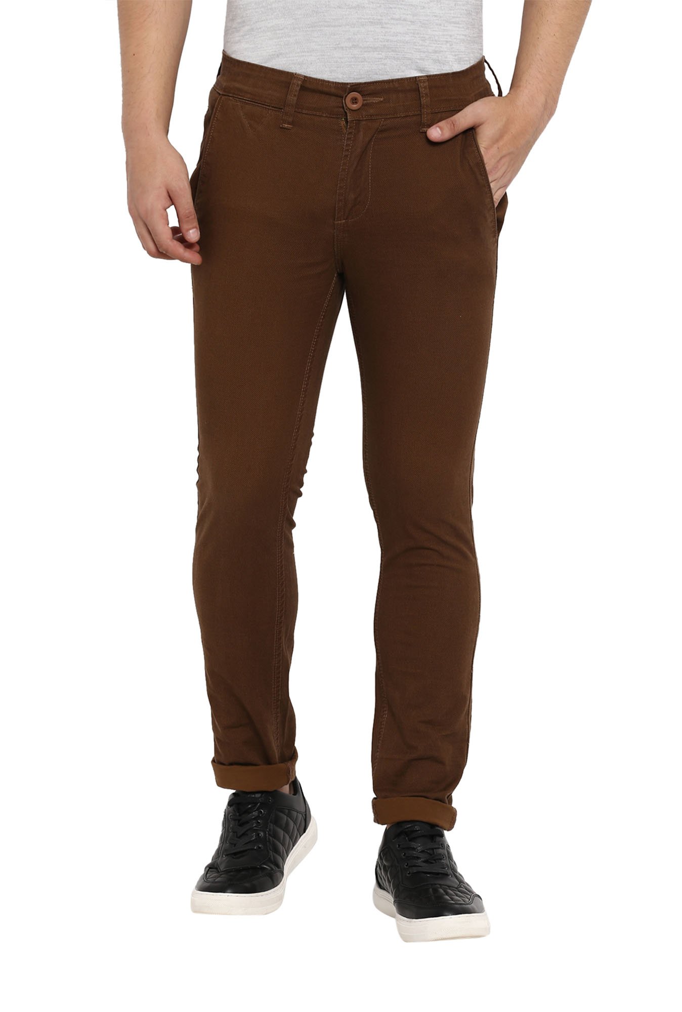 Mufti Slim Fit Trousers - Buy Mufti Slim Fit Trousers online in India