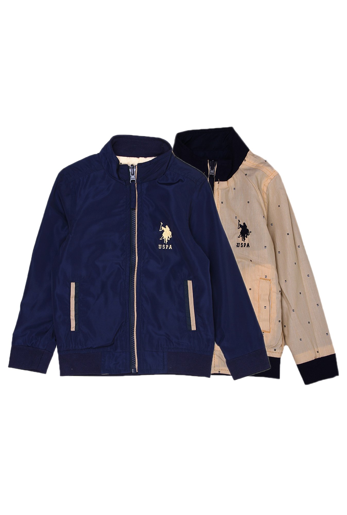 us polo double sided jacket