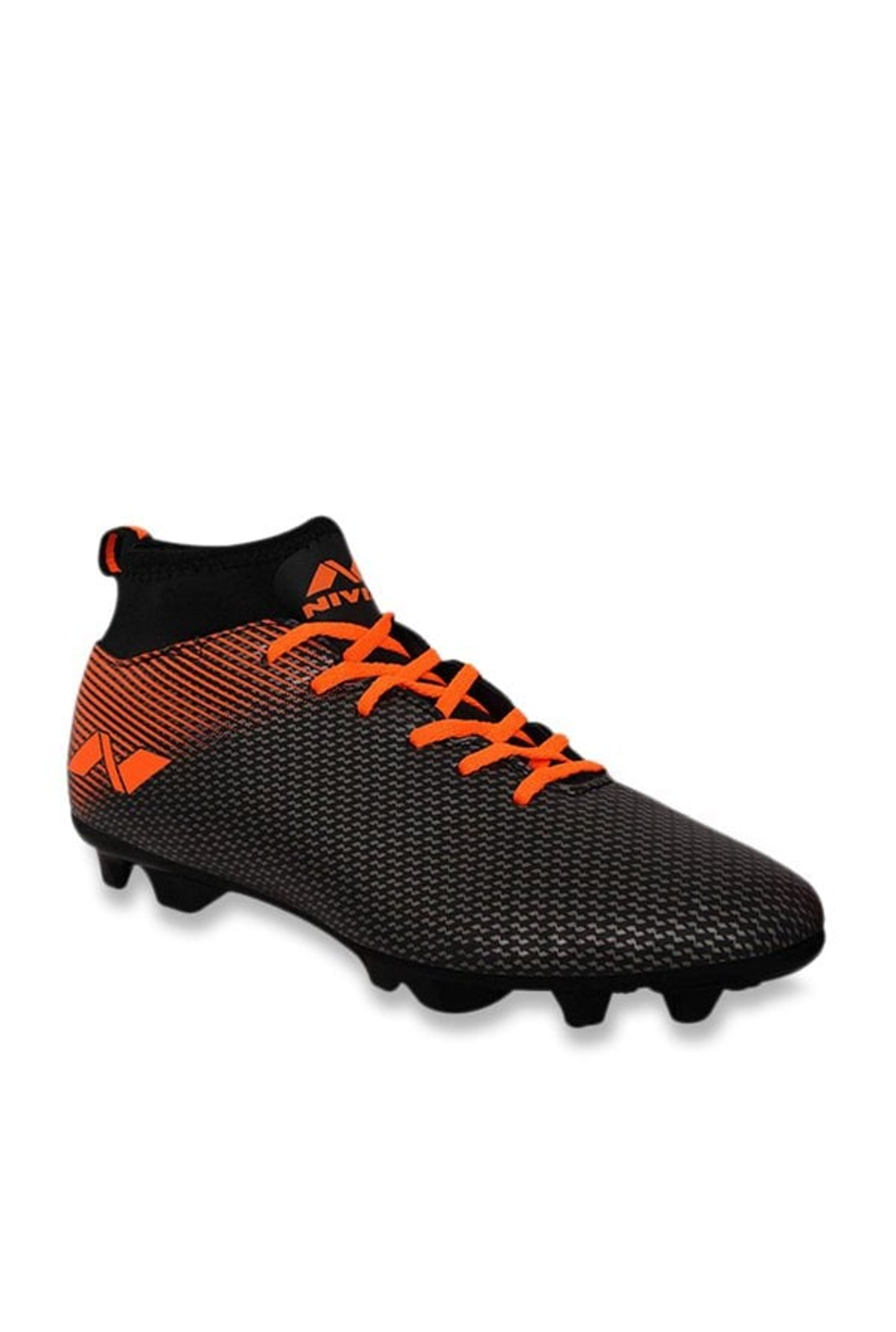 black and orange cleats football