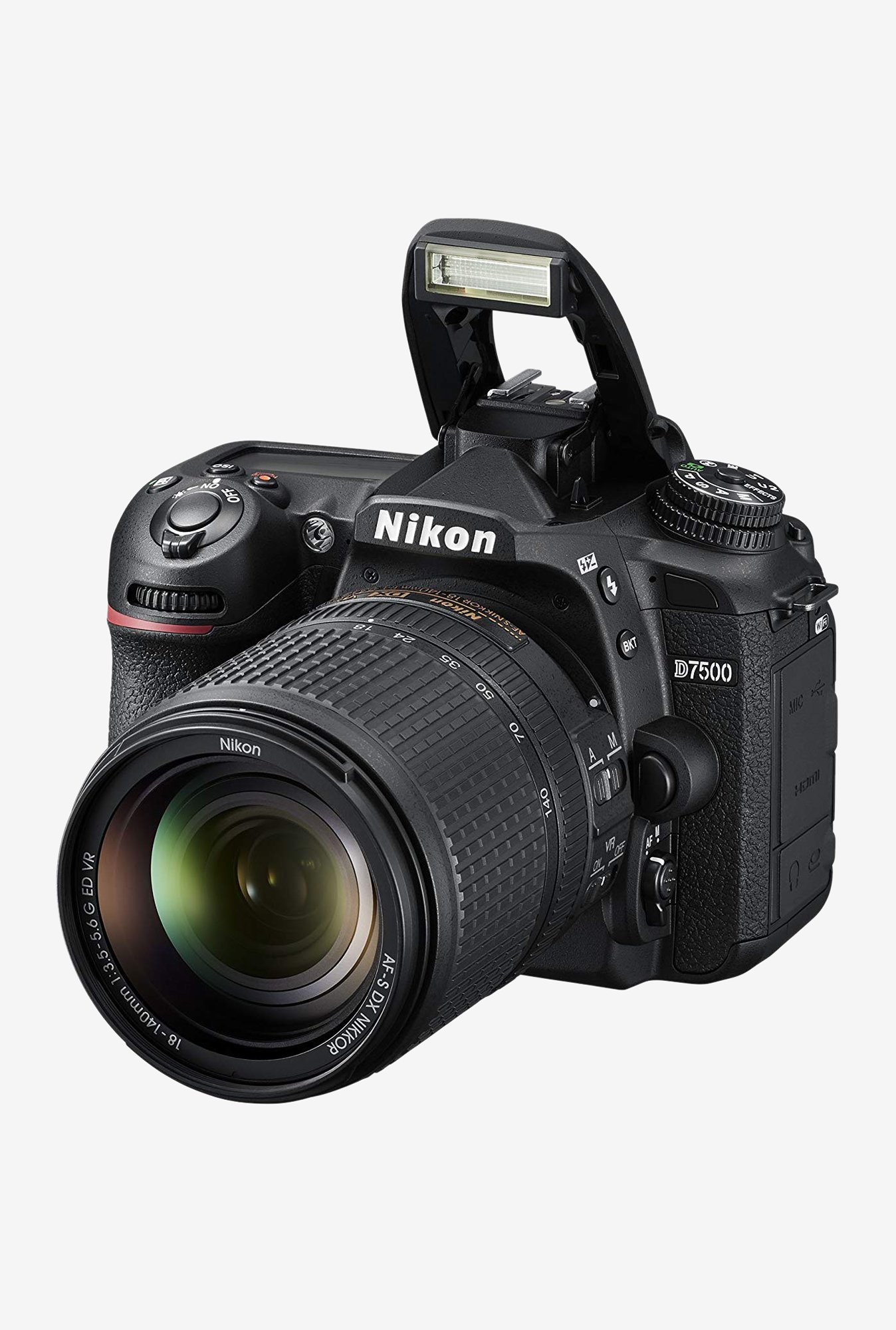 Nikon D7500 With Af S Nikkor 18 140mm Vr Lens 9 Mp Dslr Camera Black From Nikon At Best Prices On Tata Cliq