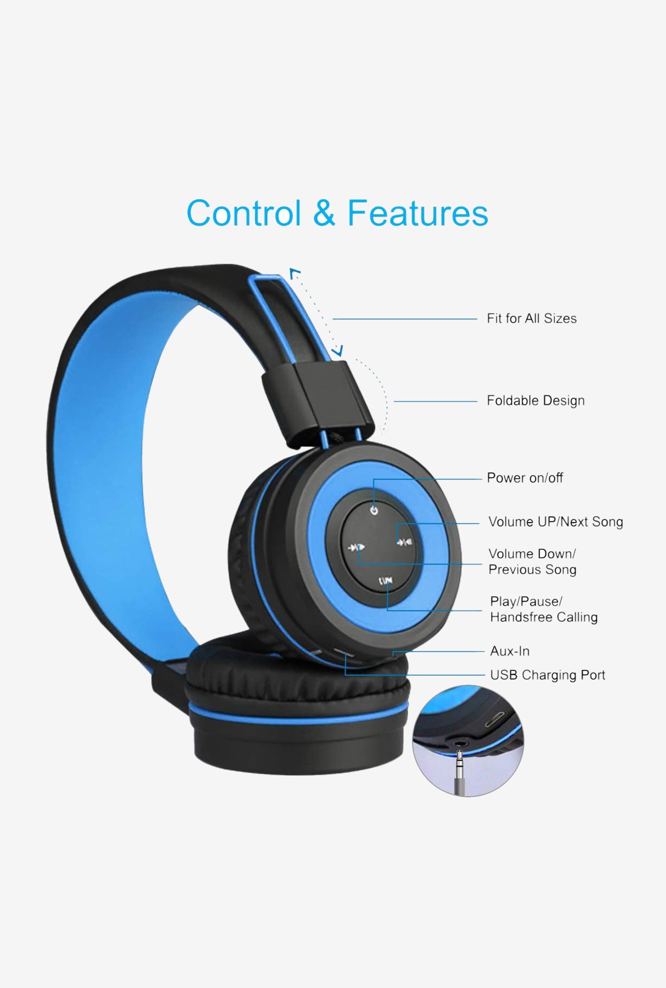 Muffs G On The Ear Bluetooth Headphone 