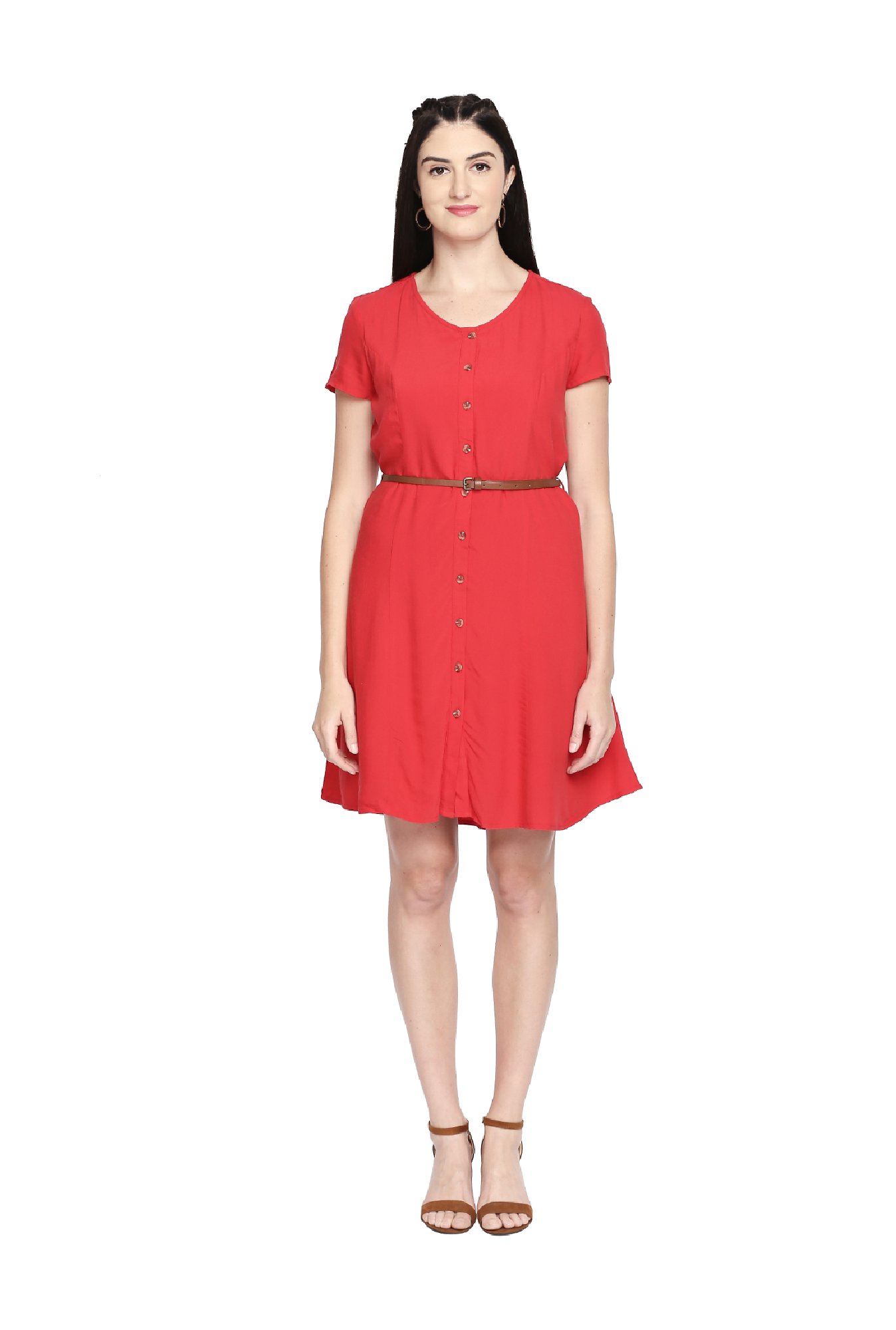 pantaloons red dress