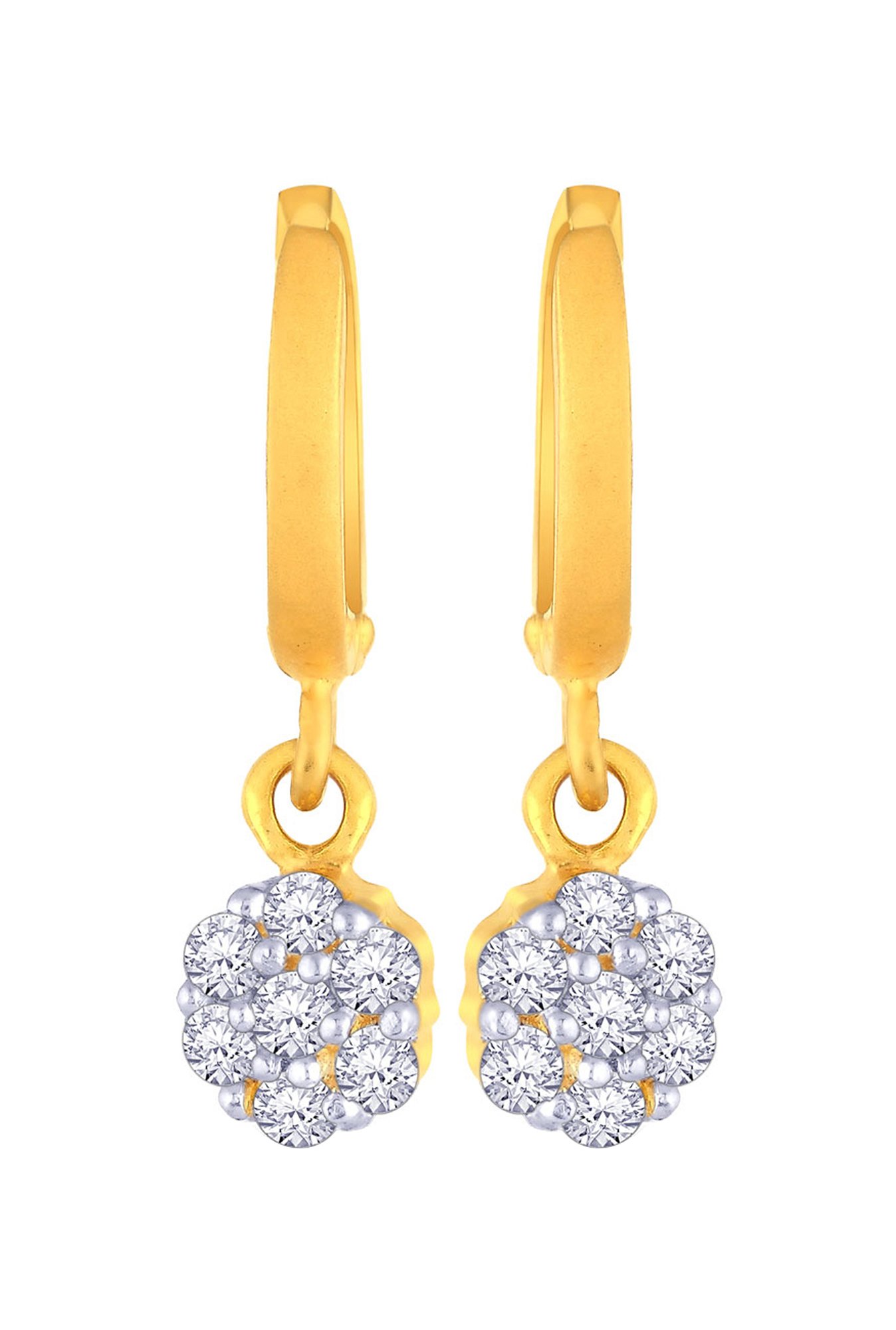 Malabar Gold and Diamonds 22 KT (916) purity Yellow Gold Malabar Gold  Earring SSNOEG058_Y for Women : Amazon.in: Fashion