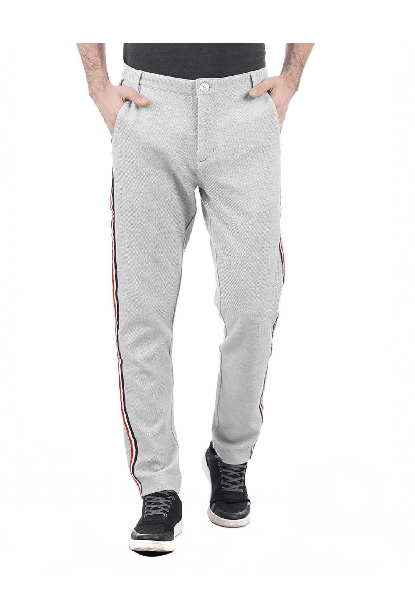 Buy Grey Tailored Trousers for Men