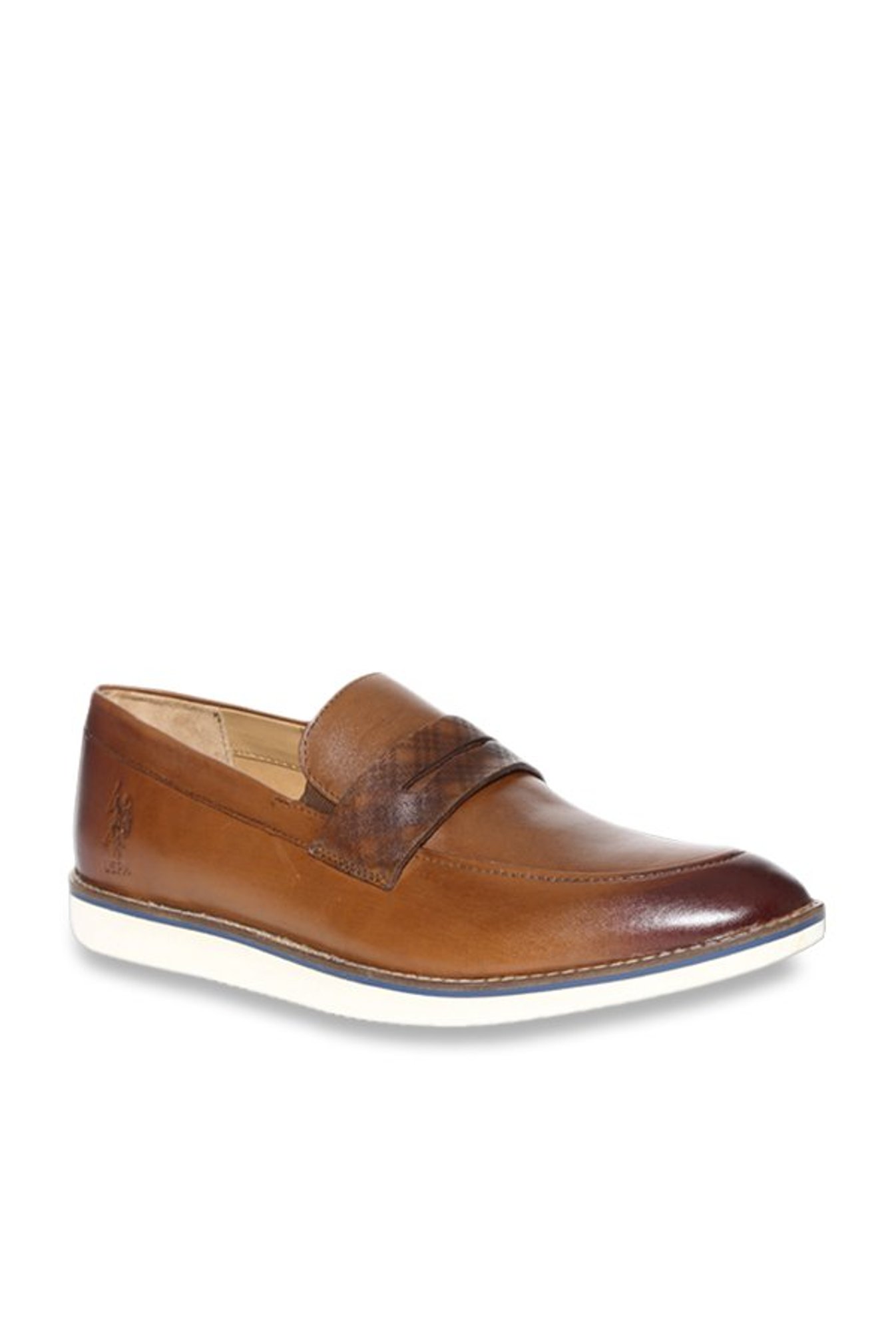 us polo leather loafers