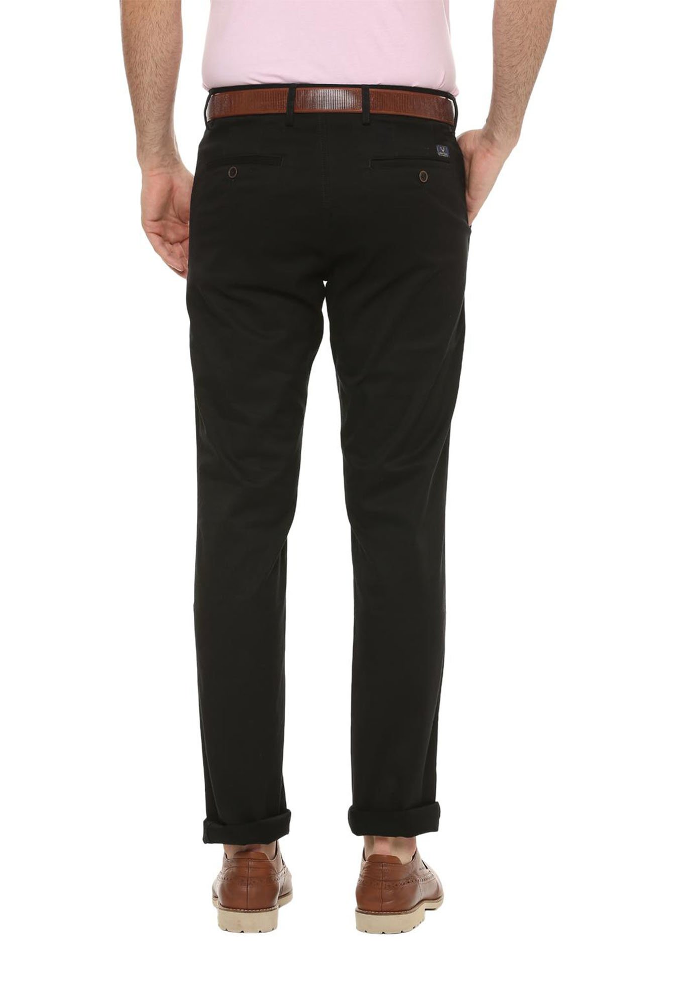 Buy Men Brown Regular Fit Solid Casual Trousers Online  701565  Allen  Solly