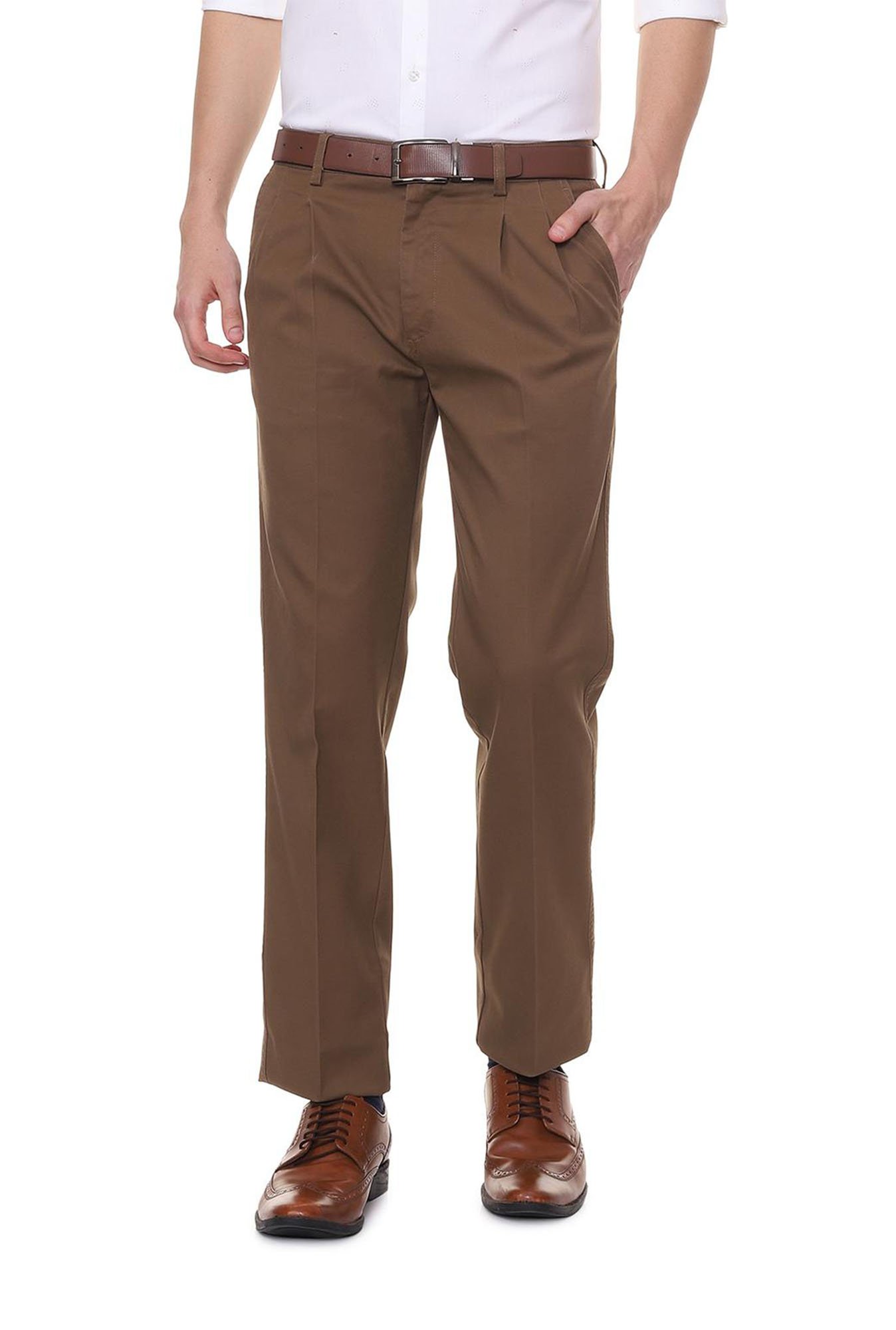 Allen Solly Trousers and Pants  Buy Allen Solly Women White Regular Fit  Solid Casual Trousers Online  Nykaa Fashion