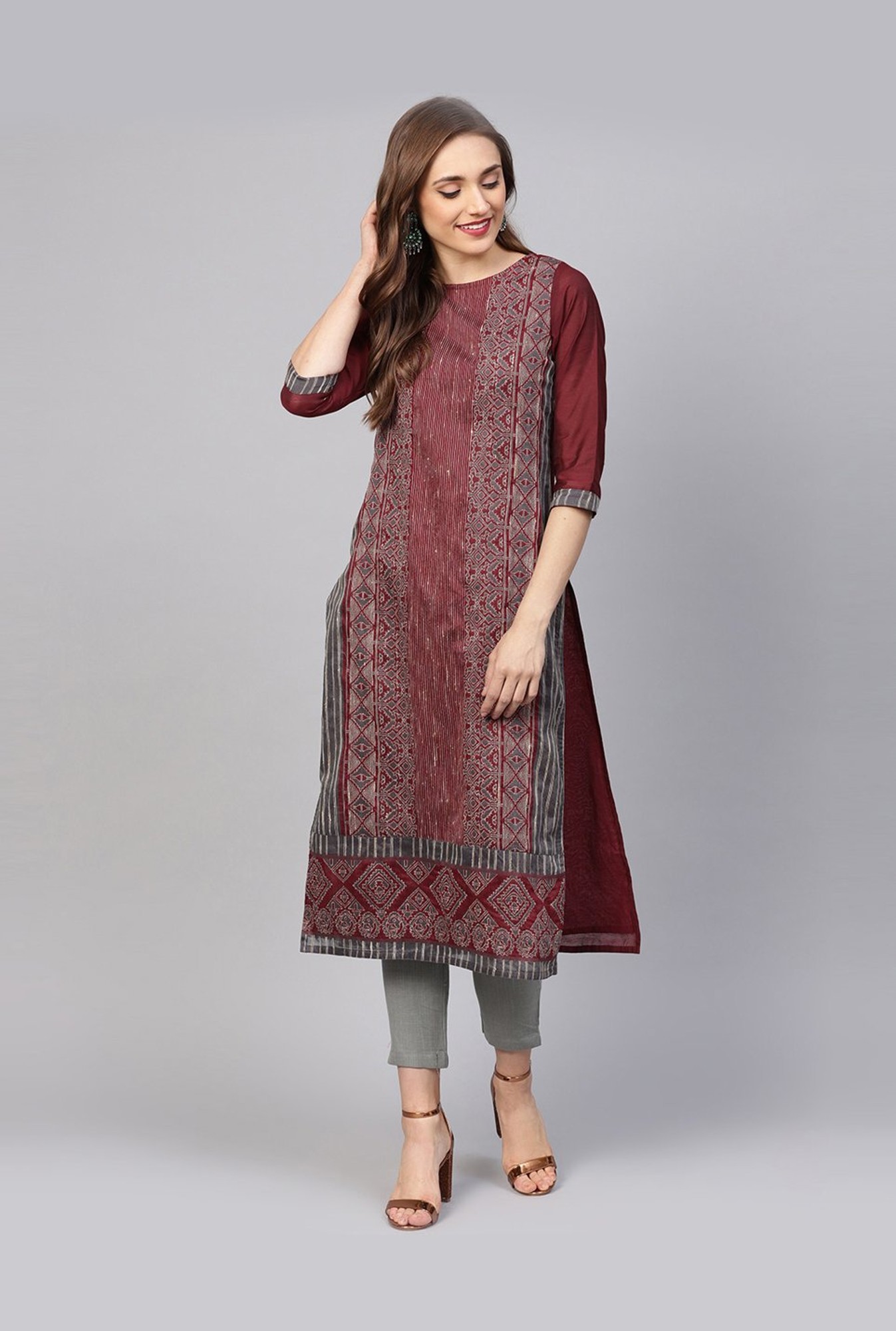 Details more than 85 combination with grey kurti best  thtantai2