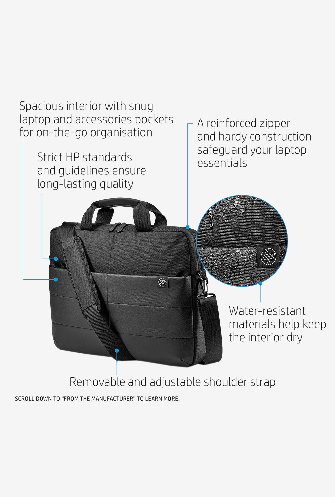 hp 15.6 classic briefcase