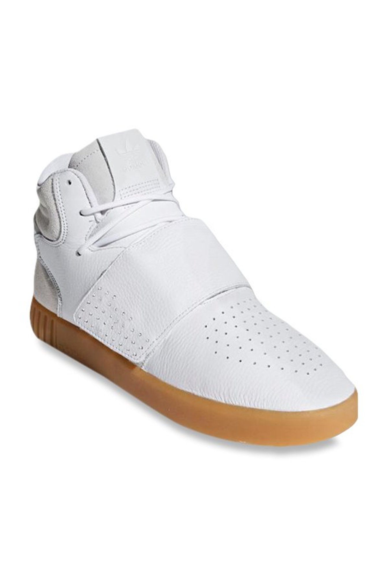 Buy Adidas Tubular Invader White Ankle High Sneakers for Men at