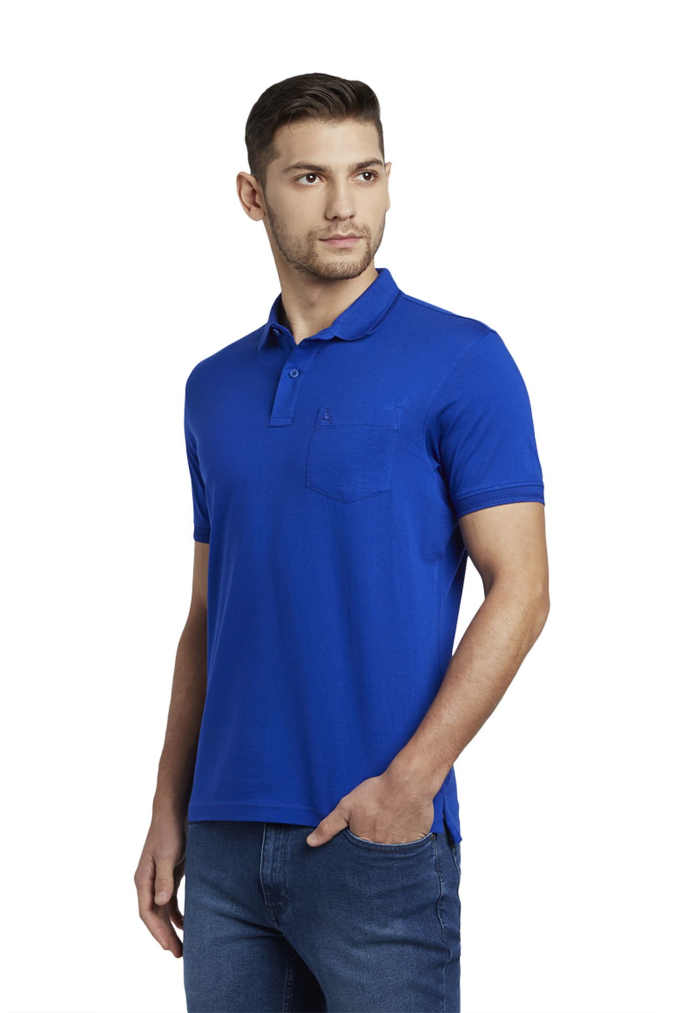 EKFX Blue Striped Polo Tshirts, Half Sleeves
