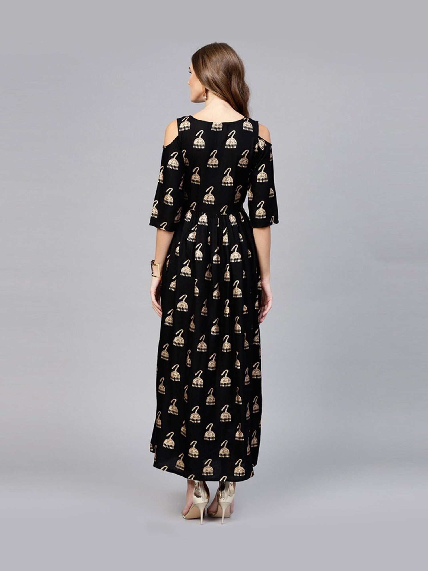 libas maxi dress with shrug