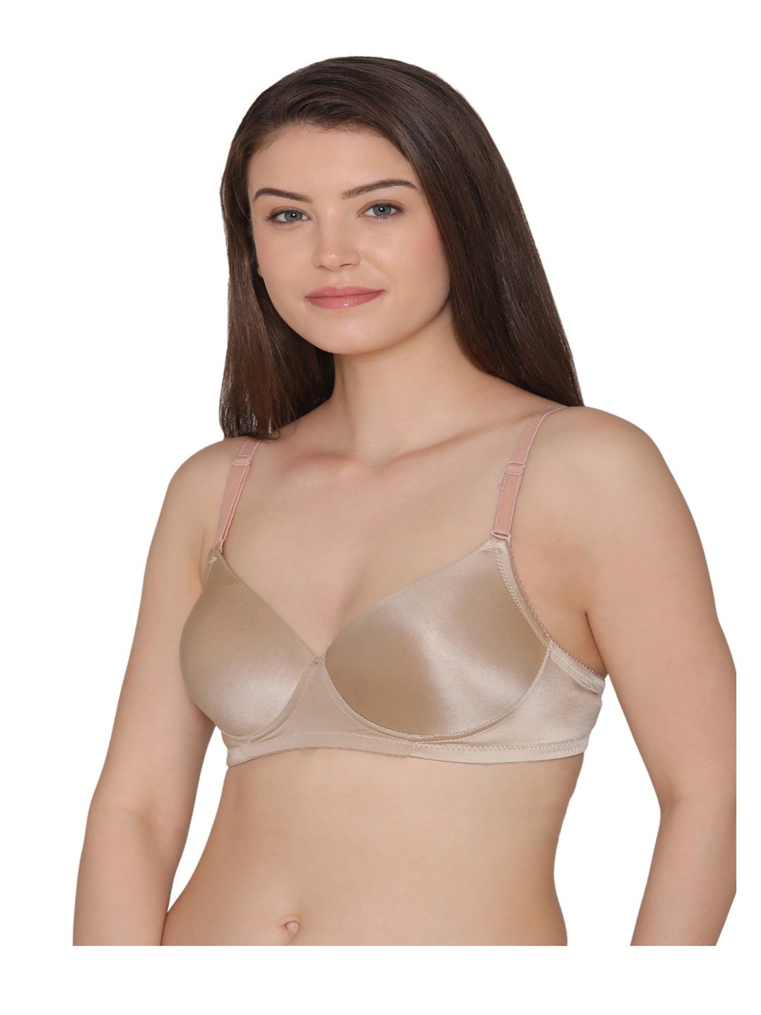 Buy Clovia Beige Non-Wired Padded T-Shirt Bra for Women Online @ Tata CLiQ