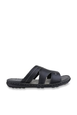 Buy Red Tape Black Slide Sandals Online at best price at TataCLiQ