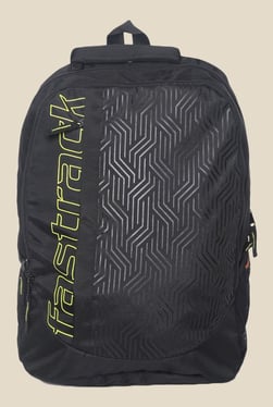 Fastrack Mens Bags Upto 50 Off Online Tata Cliq Fastrack Black Polyester Textured Backpack