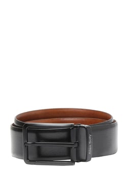 Allen Solly Black Solid Leather Narrow Belt - Mp000000003309824