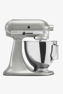 KitchenAid Artisan Design 5KSM150PSDSR 300W 1 Jar Stand Mixer Grinder (Sugar Pearl Silver)